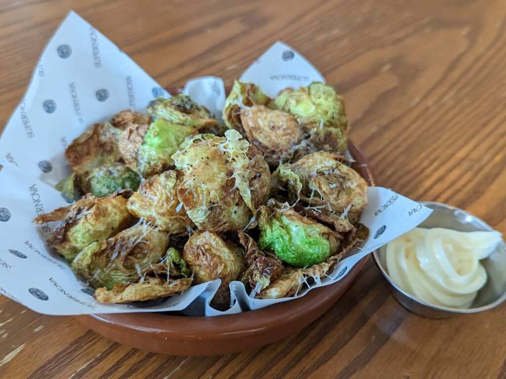 Featured image of Supernova Cafe's Burnt Brussel Sprouts