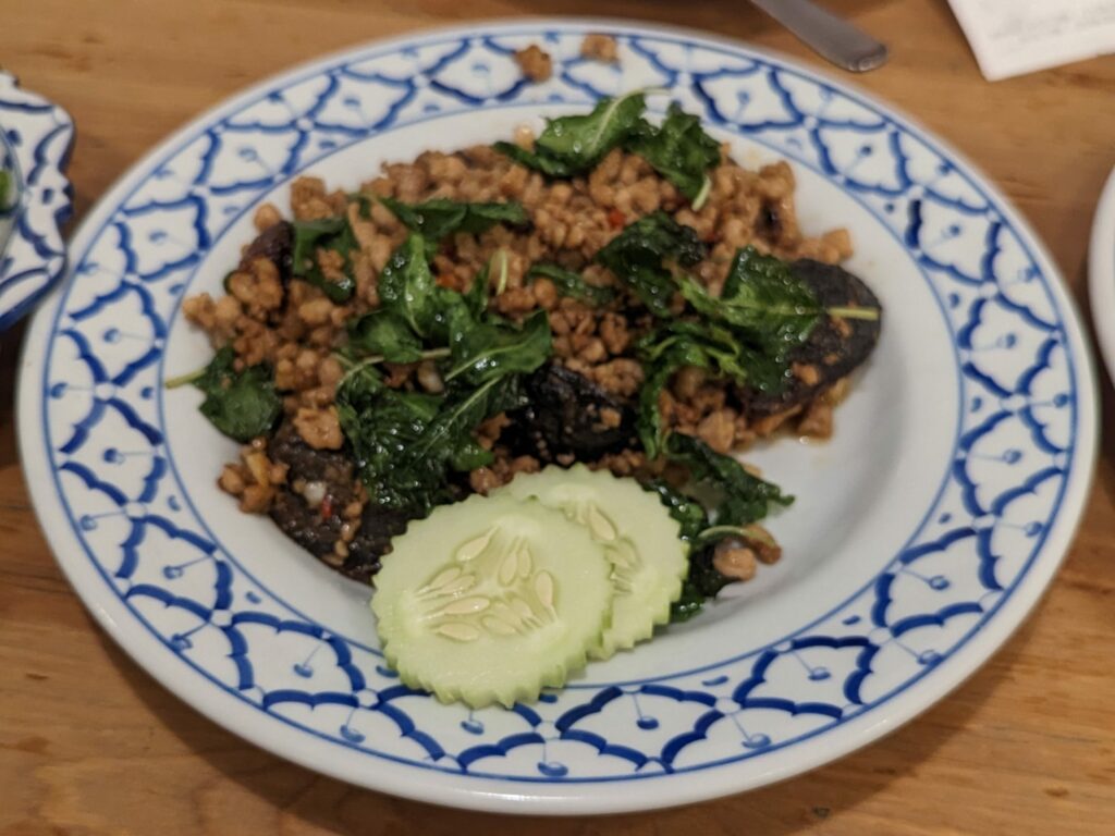 Featured image of 87 Just Thai's Deep Fried Century Egg with Hot Basil Pork